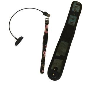 Fitbit Inspire HR Black Rose Faux Leather Floral